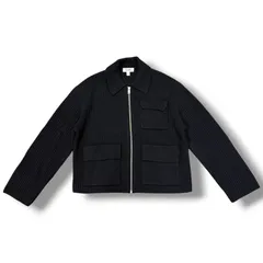 COS Zip-up knit jacket ジップニットジャケット セーター カーディガン コス ネイビー S 1967G1のサムネイル