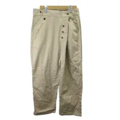 ジョンブル JOHNBULL ワイドパンツ ボタンデザイン ワイドパンツ S ベージュ ボタンデザイン フルレングス  /SH ■GY06のサムネイル