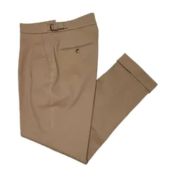 BERWICH ベルウィッチ メンズ SCOTCH GT1311X BEIGE スコッチ ストレッチギャバジン サイドアジャスター付き 2プリーツパンツ ベージュ / イタリア パンツ スラックスのサムネイル