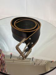 即完2026年 コムデギャルソン オム GARCONS レザーベルト ブラック