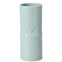 瀬戸焼 青磁竹節寸度花瓶 筒型 投入花器 お稽古 10号 30.5㎝ 常備
