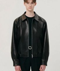 美品 DUNST ラムスキン レザージャケット 本革 シングルライダース