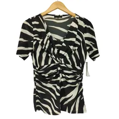 モガ MOGA ゼブラ柄 S/S Vネックカットソー レディース JPN：3 のサムネイル