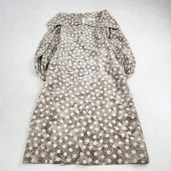 Christian Dior	長袖ワンピース	クリスチャンディオール シルク100% 絹 フリル 柄のサムネイル