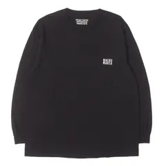 【美品】WACKO MARIA ワコマリア Tシャツ ブラック 黒 サイズ:L 23SS ブランドロゴ刺繍 ロングスリーブ Tシャツ CREW NECK LONG SLEEVE T-SHIRT トップス カットソー 長袖【メンズ】【中古】のサムネイル