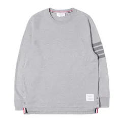 【美品】THOM BROWNE トムブラウン Tシャツ ヘザーライトグレー サイズ:1 現行モデル ジャージー 4-BAR ラグビーTシャツ 日本製 トップス カットソー 長袖【メンズ】【中古】のサムネイル