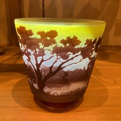 入手困難エミールガレ初期作品エナメル彩ボール刻印あり。 - メルカリ
