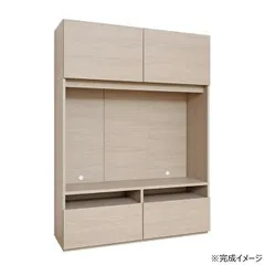 日本製組立家具 テレビボード CO-WS-1813TV クルミ(2梱包)のサムネイル