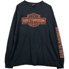Harley-Davidson ファイヤーパターン 長袖Tシャツ - メルカリ