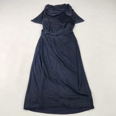 HERMES ワンピース ストール付き フリンジ ブラック シルク 34 S相当のサムネイル