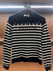 バレンティーノ WB3KC25L6N5 ストライプ グリッター レディース ニット Sのサムネイル