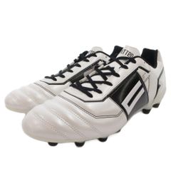 CAPITTEN タグ付き one mid スパイク サッカー 28 白 黒 CAPITTEN タグ付き one mid スパイク サッカーシューズ レザー 28 白