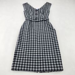 PRADA ワンピース プラダ ギンガムチェック サマーウール ノースリーブ ベルト 40サイズ L相当のサムネイル