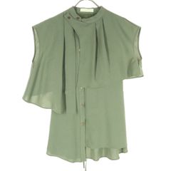 新品未使用】スコットクラブ FENNEL シャツブラウス グリーン 9号 新品未使用】スコットクラブ FENNEL シャツブラウス グリーン 9号