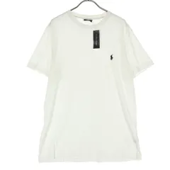 Polo by Ralph Lauren ポロバイラルフローレン コットン ワンポイントロゴ 半袖 Tシャツ L オフホワイト メンズ 古着のサムネイル