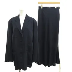 ポールスミスウィメン Paul Smith WOMEN セットアップ スーツ ジャケット ロングスカート セットアップ ウール ジャケット40 スカート42 紺 ネイビー ストライプ柄 長袖 ロング丈 /SH ■Gのサムネイル