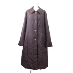 アクアスキュータム AQUASCUTUM ステンカラーロングコート 13 紫 パープル 無地 長袖 襟付き  /SH ■GY06のサムネイル