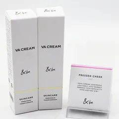 新品未開封 ＆be VAクリーム 30g 2個 /  プレストチーク ライラック セット CR8-07-17-03のサムネイル