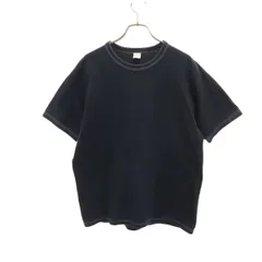 THE FLAT HEAD ザフラットヘッド 日本製 半袖 Tシャツ 42 ブラック 無地 メンズ 古着のサムネイル