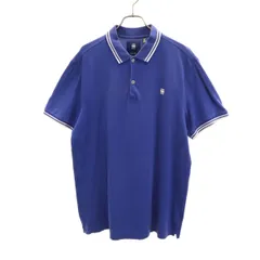 G-STAR RAW ジースターロウ 半袖 ポロシャツ XL ブルー系 メンズ 古着のサムネイル