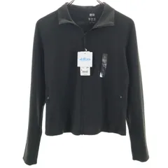 未使用 UNIQLO ユニクロ ウルトラストレッチエアリズムフルジップ ジャケット L ブラック レディース 古着のサムネイル