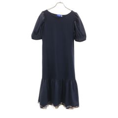 AMERI UNDRESSED アメリ 長袖 クルーネック ニット F ブラック