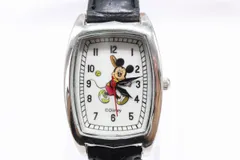 【W312-18】動作品 電池交換済 DISNEY ディズニー ミッキーマウス 腕時計 革ベルト レディースのサムネイル