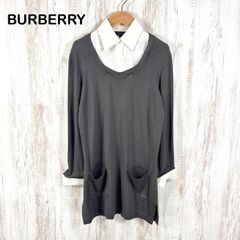 バーバリー BURBERRY カシュクールワンピース ベルト 長袖 襟 - メルカリ