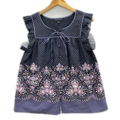 美品 JILL by JILLSTUART ジルバイジルスチュアート タグ付きチュニック sizeM/ブラック×パープル×ピンクのサムネイル