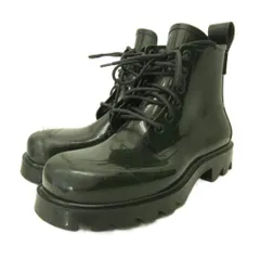 ボッテガヴェネタ BOTTEGA VENETA Stride Ancle Boots ストライド アンクルブーツ レインシューズ 6ホール 42 26.5cm 黒 ブラック系 0709 ☆AA★のサムネイル