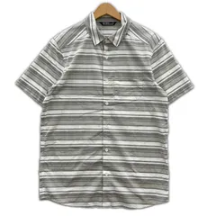 ARC'TERYX 28209-128297 ストライプ半袖シャツ sizeS/ライトグレー系×ホワイトのサムネイル