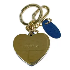 Furla フルラ ハートキーホルダー/ゴールド×ブルーのサムネイル