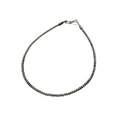 即決可】エリッカニコラスビゲイナバホパール4mm 55cm燻silver925
