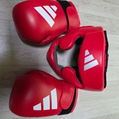 adidas ボクシング ヘッドギア AIBAH1 レッド Sサイズ - メルカリ