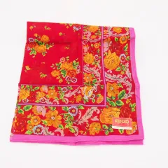 ケンゾー KENZO ハンカチ 花柄 フラワー レッド 44cmのサムネイル