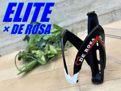 ☆ Teluspo's Top Recommendation!! Almost New!! ELITE × DE ROSA BOTTLE CAGE 1pc 43g Elite De Rosa Old Logo Plastic Bottle Cage Road Mini Velo Cross Fixed Gear MTB Combined Shipping Available!! M-1808