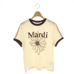 マルディメクルディ Mardi Mercredi 26SS LINGER TSHIRT FLOWERMARDI Tシャツ カットソー F ライトベージュ ボルドー /CX ■OS ■SHのサムネイル