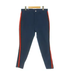 グッチ GUCCI ストレッチ ギャバジン サイドライン テーパードパンツ 46 青 ブルー 569557 /HS ■OS ■SHのサムネイル