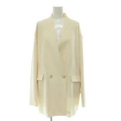 アメリヴィンテージ Ameri VINTAGE 25SS SMOKE FLOWER SCARF JACKET ダブルジャケット ミドル丈 スカーフ付き S アイボリー マルチカラー /ES ■OSのサムネイル