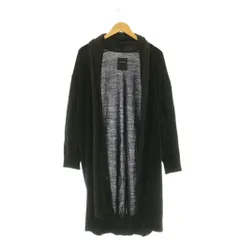 パドカレ pas de calais ロング ニットカーディガン アルパカ混 36 ブラック /HK ■OSのサムネイル