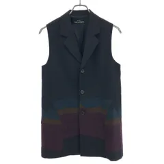 tricot COMME des GARCONS トリココムデギャルソン AD1996 パッチワークデザイン ノースリーブジャケット TV-020010 ブラックのサムネイル