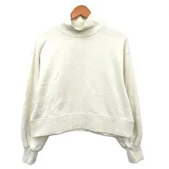グリーンレーベルリラクシング ユナイテッドアローズ green label relaxing トレーナー  スウェット 長袖 裏起毛 ハイネック コットン シンプル F アイボリー 白 /KT9のサムネイル