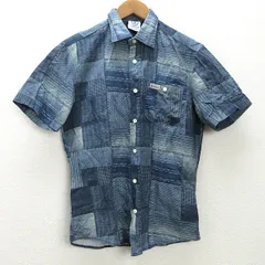 g■フランクリンマーシャル/FRANKLINMARSHALL 半袖シャツ/パッチワーク【XS】紺系/men's/86【中古】■のサムネイル