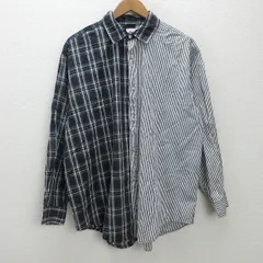 g■ロデオクラウンズ/RODEO CROWNS クレイジーパターン長袖シャツ/420GSR30-024V【FREE】白黒/LADIES/83【中古】■のサムネイル