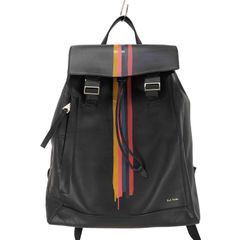 美品✨ポールスミス リュック マルチストライプ ナイロン レザー