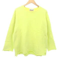 エバーラスト EVERLAST 美品 トレーナー 長袖 裏毛 S 黄色 イエローA0114のサムネイル