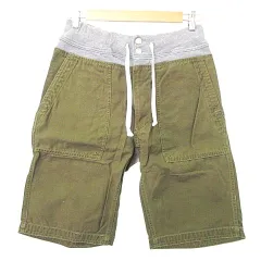 ローズバッドカップルズ ROSE BUD COUPLES ショートパンツ スウェットコンビ M オリーブ グレー A0224のサムネイル