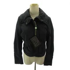 レッド ヴァレンティノ RED VALENTINO タグ付き 中綿ジャケット ブルゾン 比翼 ショート丈 40 黒 ブラック 0330のサムネイル