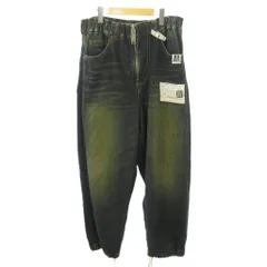 ミハラヤスヒロ MIHARA YASUHIRO 25SS AMATEUR SEWN WIDE JEANS ワイド デニムパンツ ジーンズ フェード加工 46 インディゴブルー A14PT023 0621のサムネイル