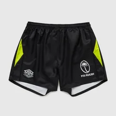 【送料無料・匿名配送】Umbro アンブロ フィジー 代表 2026/27 公式 トレーニング ショーツ 黒 サッカー ハーフパンツ 新品 正規品のサムネイル